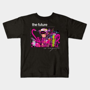 The Future is Magenta (black) Kids T-Shirt